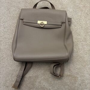 Parisa Wang Taupe Leather Backpack